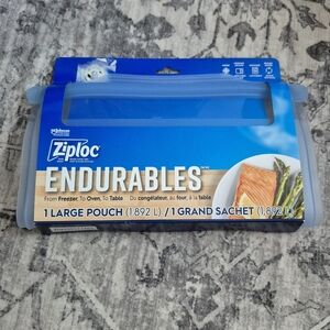 NWT Ziploc Endurables Large Pouch - Blue